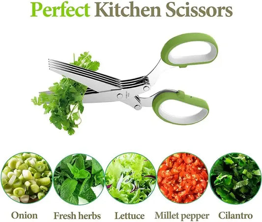 5 Layer Stainless Steel Vegetable Scissor | Buy 1 Get 1 Free